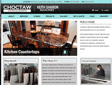 Tablet Screenshot of choctawgranite.com